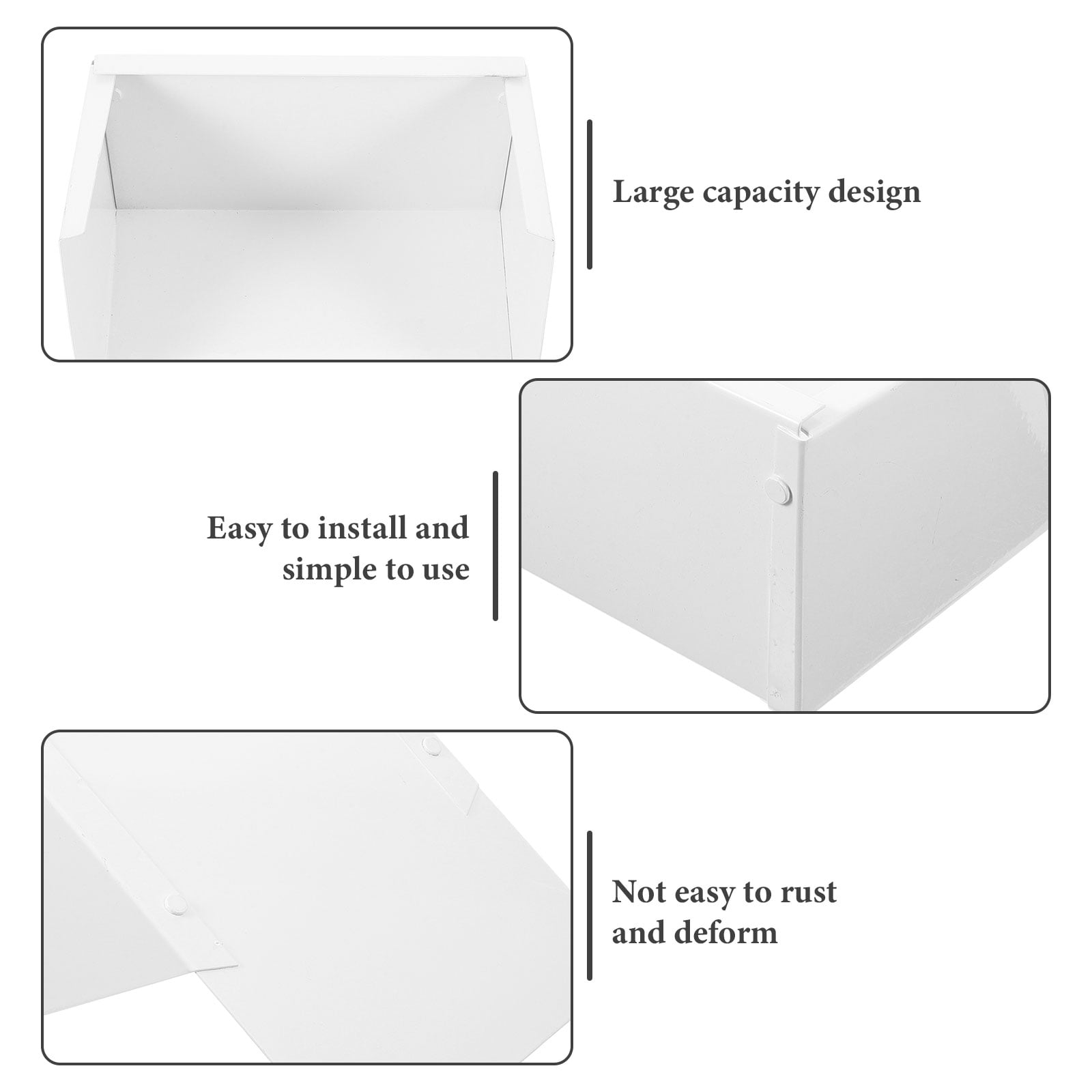 OFFIGAM White Aluminum Downspout Splash Block for Gutter Drain ...