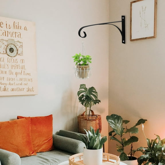 OFFIGAM Black Decorative Wall Hanging Hook 10.8 Inch for Outdoor Use, and Stylish Single Pack