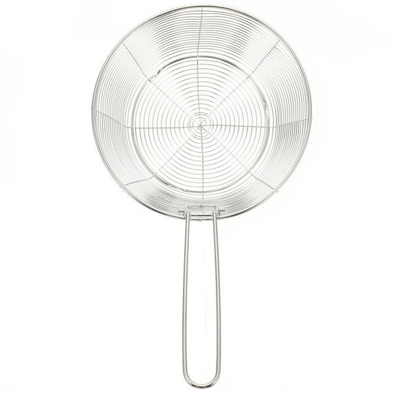 OFFIGAM Stainless Steel Fry Container Round Handle Silver 1Set
