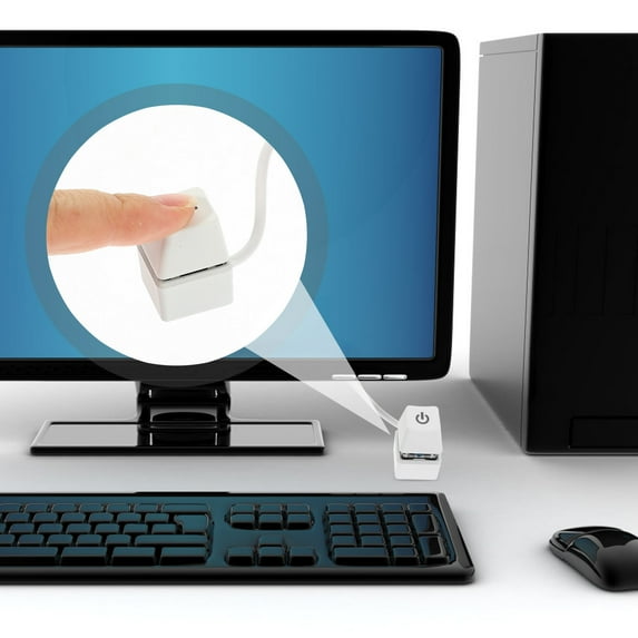 OFFIGAM White Copper Computer Power Button Push Button PC Power Supply Replacement 1 Piece Back to School Essential