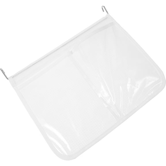 OFFIGAM White Refrigerator Door Hanging Storage Organizer Bag with Multiple Pockets for Kitchen Space Saving and Easy Access