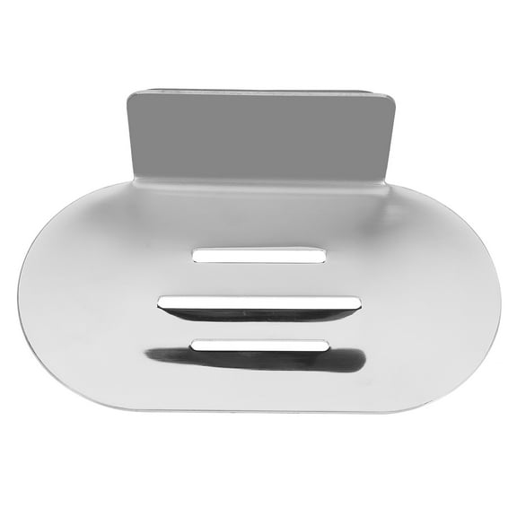 OFFIGAM 1Pack Silver Soap Holder Drainage Rack 304 Stainless Steel for Families with Ventilation 5.50X3.14X1.89in