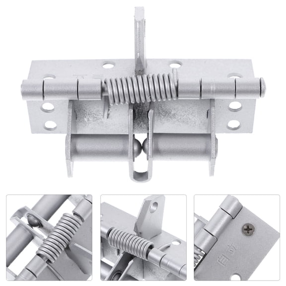 OFFIGAM Spring Loaded Door Hinge Iron Finish Automatic Closing with 90 Degree Positioning for Smooth Door