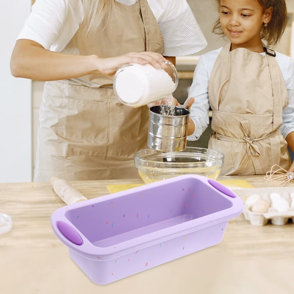 OFFIGAM Flexible Silicone Nonstick Loaf Pan for Baking Bread, Cakes & More  Easy Release Mold for Perfect Homemade Baking Results