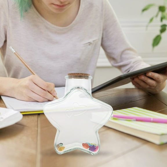 OFFIGAM 1Pack Transparent Wishing Bottle For Message Wishing Bottle Craft Storage Bottle Birthday Gifting