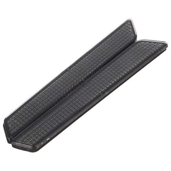 OFFIGAM Grey ABS Saddle Bag Reflectors for Motorcycle Safety and Style