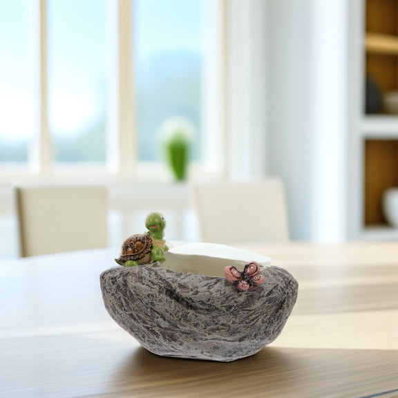 OFFIGAM 1Pc Cute Small Succulent Pot Resin Simple Design Home Decoration Families