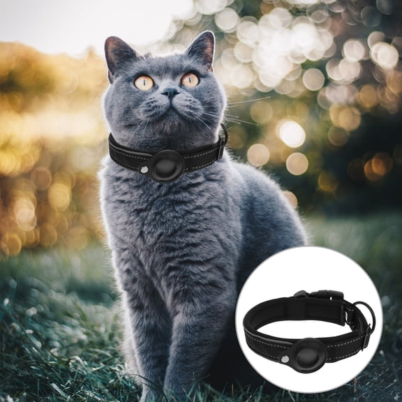 OFFIGAM Reflective Black Protective Belt Case for Pet Anti-Loss Holder and Adjustable