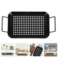 thumbnail image 1 of OFFIGAM 1Pc Multi Purpose Barbecue Cookware Non-Stick Grill Pan for Outdoor Grill, 1 of 8