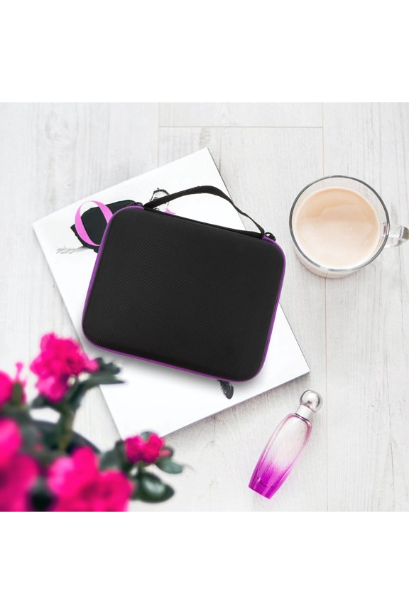 1Pc Purple Essential Oil Bottle Case Eva Material Storage Bag with Slot Divider