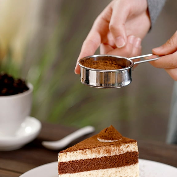 OFFIGAM Stainless Steel Flour Sifter for Baking and Kitchen Use, Easy to Use and Kitchen Essential Tool