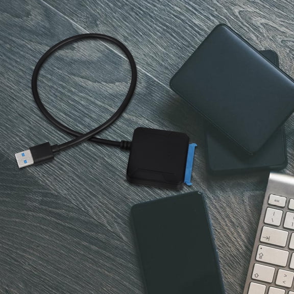 OFFIGAM Black to USB 3.0 Adapter Cable for Laptop and , High-Speed Data Transfer and Backup Solution