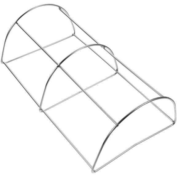 OFFIGAM Grilling Rack Barbecue Grill Rack Silver Folding Outdoor Cooking 1Pack