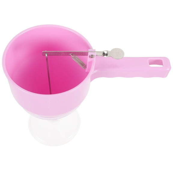 OFFIGAM Reusable Plastic Pink Funnel and Stand for Octopus Ball Batter Dispensing