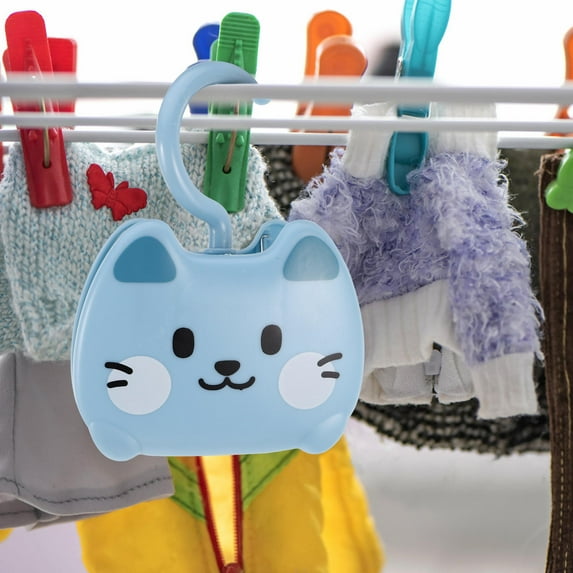 OFFIGAM Cute Cat-Shaped Plastic Wall Hooks for Wardrobe, Bathroom, and Home Organization, and Decorative Hanging Hooks