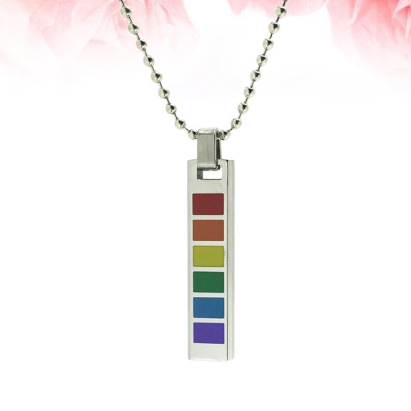 OFFIGAM 1Pcs Necklace for Girlfriend Colorful Jewelry Pendant Simple Design Multi