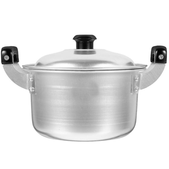 OFFIGAM Aluminum Ramen Pot with Ergonomic Handles, Nonstick Saucepan for Quick and Easy Noodle Cooking