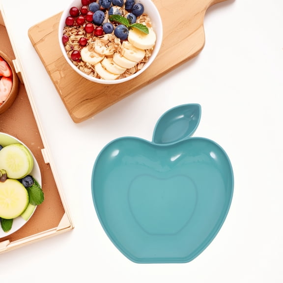 OFFIGAM 1Pcs Sky Blue PP Dipping Sauce Plate for Appetizer and Snacks 22X17.5in