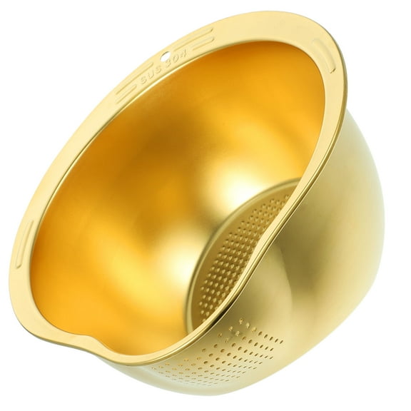 OFFIGAM Large Golden Stainless Steel Kitchen Sink Basin for Food Washing and Storage and Rust-Resistant