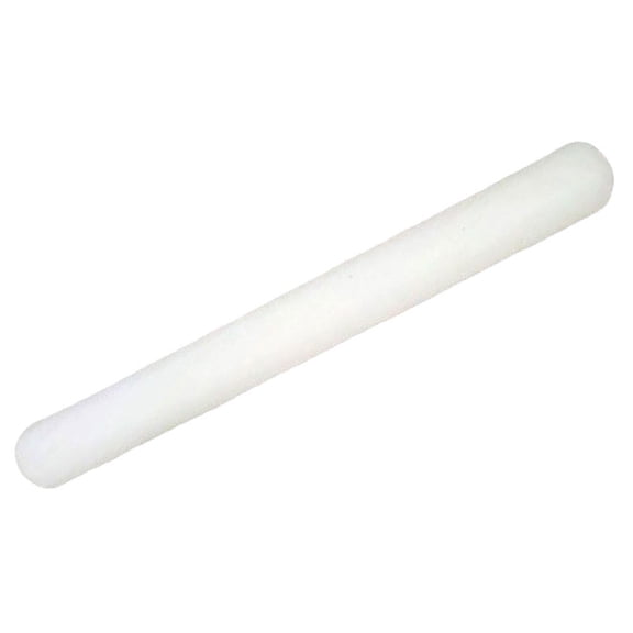 OFFIGAM Rolling Pin for Baking, White Plastic Dough Roller for Home, Smooth Surface, Ergonomic Handle