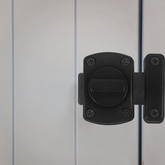 OFFIGAM 1Set Bathroom Stall Door Latch in Black with Versatile Home Use Design