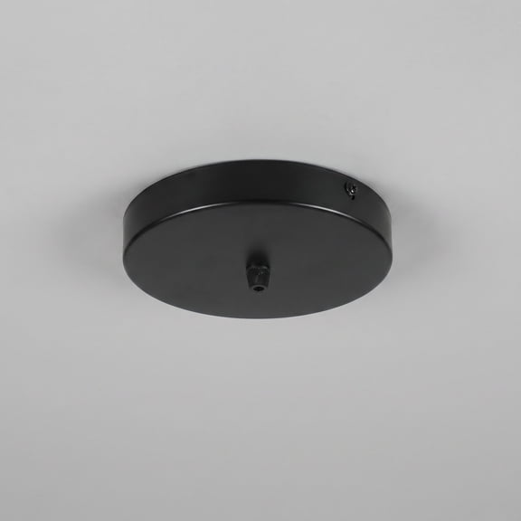 OFFIGAM 1 Set Black Ceiling Light Canopy Kit, Iron Pendant Lamp Mounting Plate Base for Vintage Chandelier Lighting Fixture