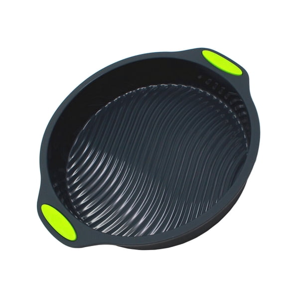OFFIGAM 1Set Black Silicone Mold Set Flexible Double Shape with Non Slip Grips for Oven and Dishwasher