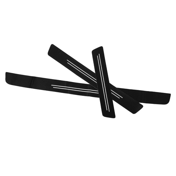 OFFIGAM Car Door Reflective Anti-Collision Strip Set, Black Carbon Fiber Style for Vehicle and Safety