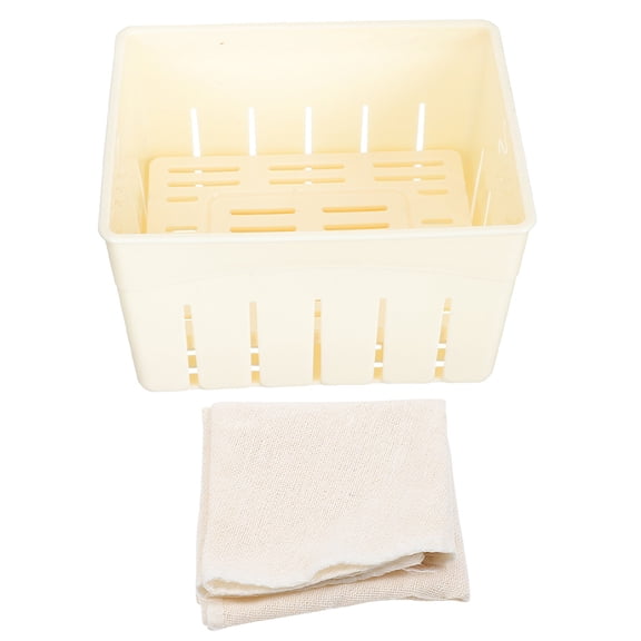 OFFIGAM Compact Tofu Press Mould Beige PP Sturdy and Practical for Home 1Set