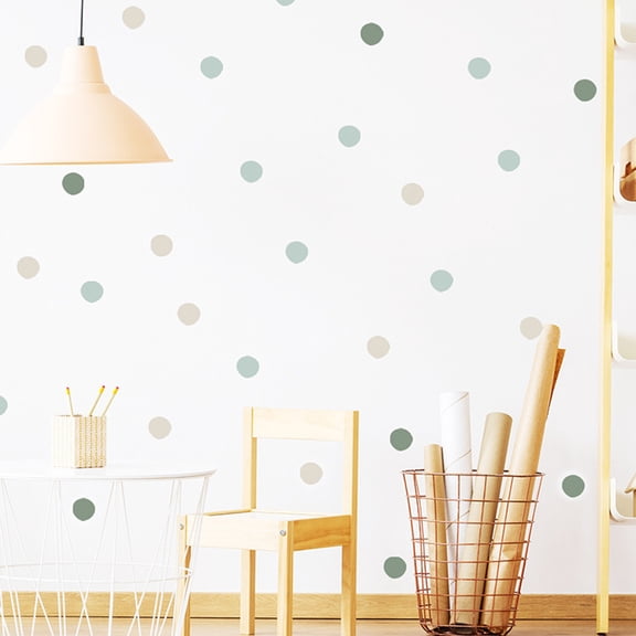 OFFIGAM 1Set Dots Wall Sticker Multicolor Peel and Stick Wallpaper for Living Room Decoration