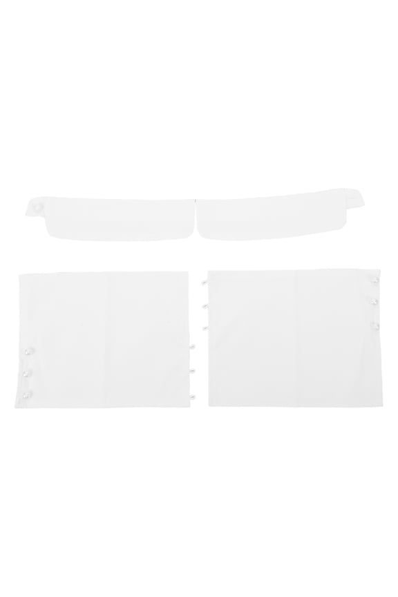 1Set Easy Mix and Match White Detachable Blouse Collar and Sleeve Cuffs for Formal Looks