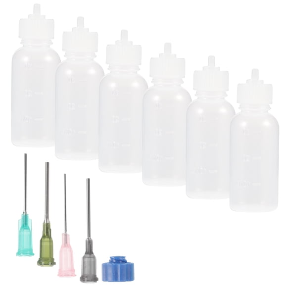 OFFIGAM Precision Glue Applicator Needle Bottle with Leak-Proof Plastic Tip for Crafting, Projects, and Detailed Work - 1 Set