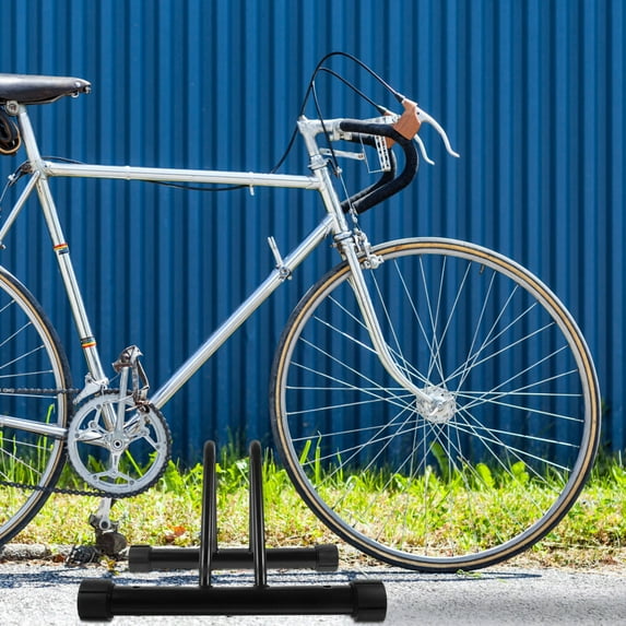 OFFIGAM Garage Bike Storage Rack with Parking Stand for Efficient Floor Organization and Secure Parking
