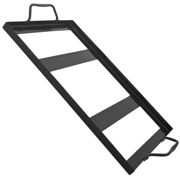 OFFIGAM Metal Rack with Handle for Grill Salt Plate Tray - Holder for Salt Block Cooking