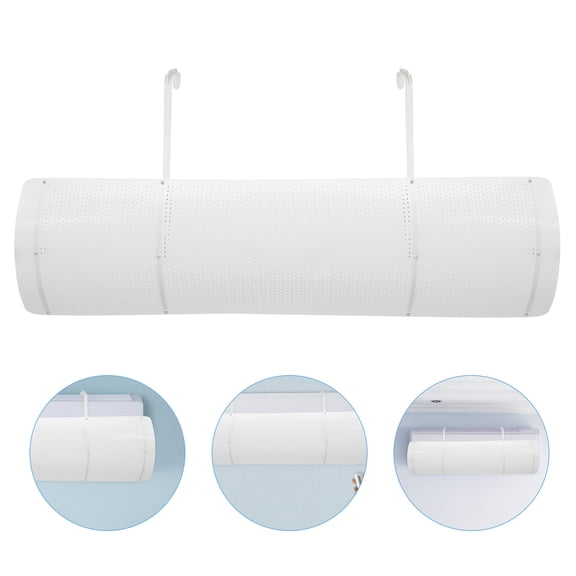 OFFIGAM 1Set Home Air Deflector White Anti-Direct Blowing Windshield for Wall Air Conditioning