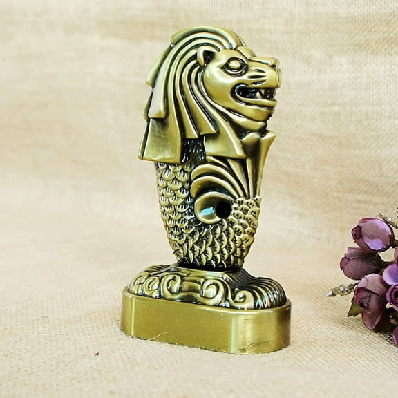 OFFIGAM Retro Style Golden Figurine Alloy Sculpture Home Decor Artware Ornament