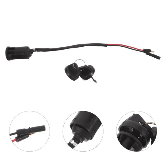 OFFIGAM 1Set Ignition Switch Lock for Car Black Enhanced Security Durable Construction Auto Supplies