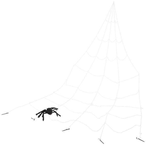 OFFIGAM 1Set Large White Artificial Spider Web Party Decor Lightweight Prop
