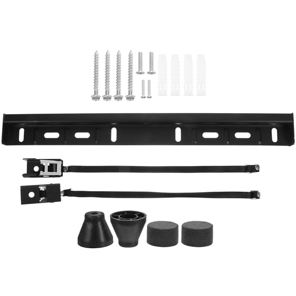OFFIGAM 1Set No Drill TV Wall Mount Bracket Black for 32 to 65 Inch Smart Tvs Stable Studless Design