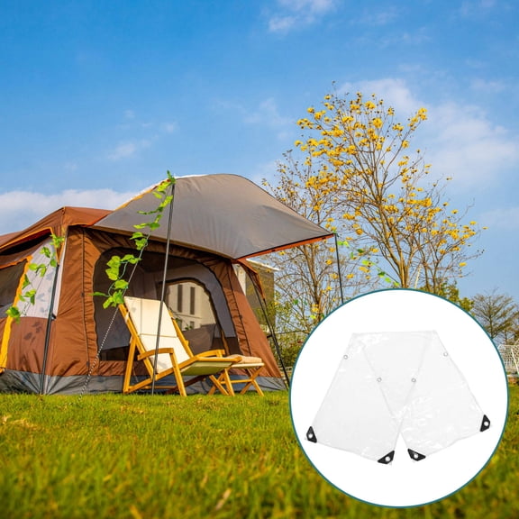OFFIGAM Multi-Color PVC Clear Tent Foldable for Outdoor Camping Windproof and Durable 1Set