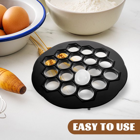 OFFIGAM 1Set Portable Black Pelmeni Dumpling Mold for Quick and Easy Filling