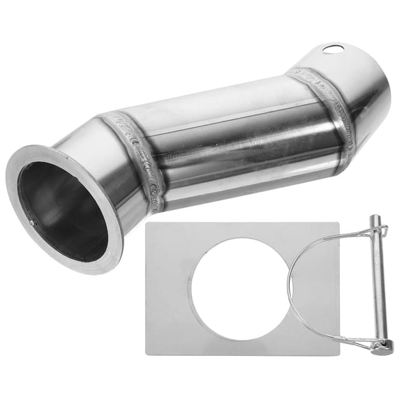 OFFIGAM 1Set Rain Chain Gutter Adapter Kit Stainless Steel Metal Connector for Home Drainage Decor