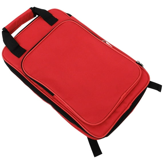 OFFIGAM Portable Drumstick Mallets Holder with Shoulder Strap Red Oxford Cloth