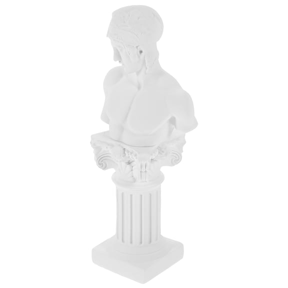 OFFIGAM 1Set Roman Column Statue Resin Sculpture Decorative Greek Figurine for Home Decor