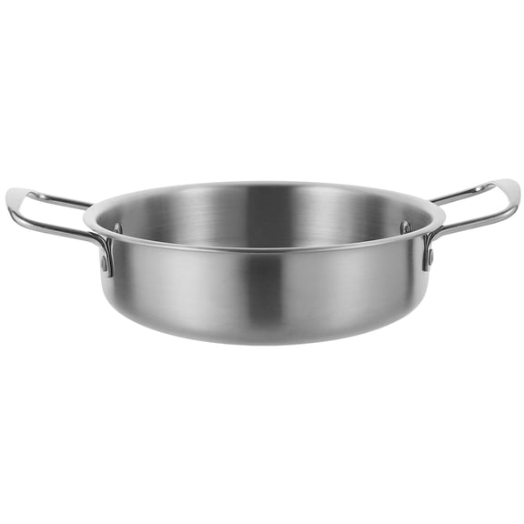 OFFIGAM Multipurpose Stainless Steel Hotpot Frying Pan Nonstick Surface for Cooking