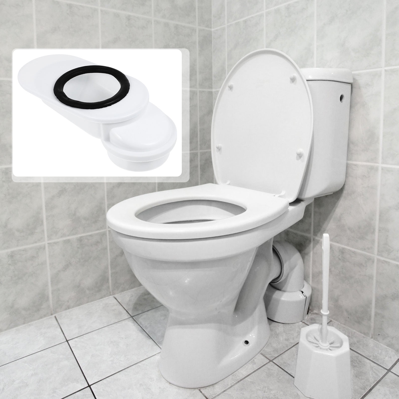 OFFIGAM 1Set Toilet Seat Fixings Replacement Kit in White for Reliable Repairs