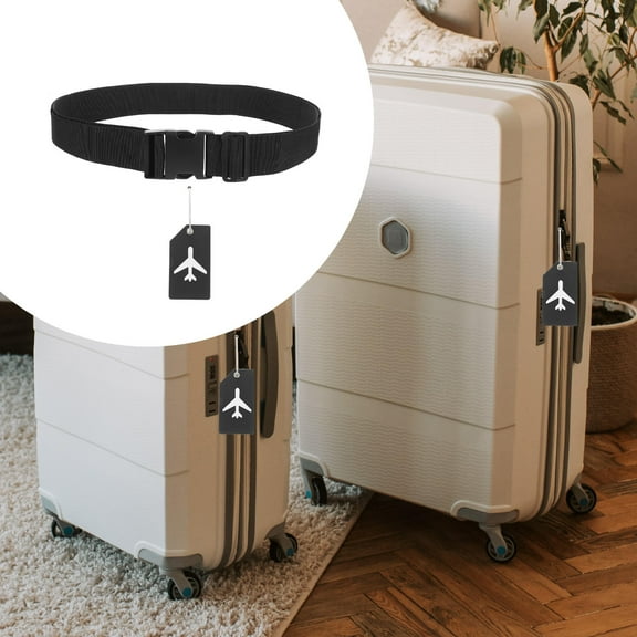 OFFIGAM 1Set Trolley Luggage Binding Set Heavy Duty Luggage Straps with Quick Release Buckle for Users