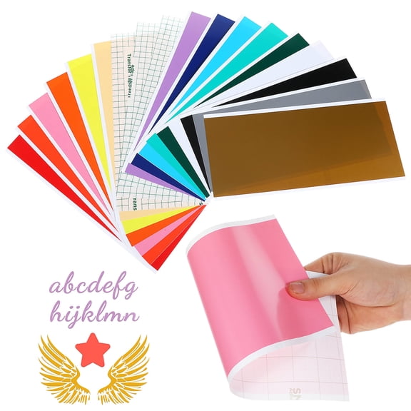 OFFIGAM 1Set Vibrant Heat Transfer Vinyl Sheets for DIY Crafts with Waterproof and Wear Resistant Material