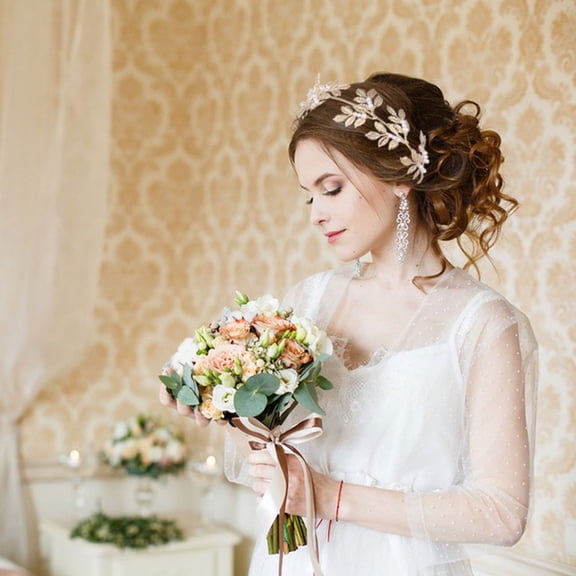 OFFIGAM Bridal Hair Accessories Set for Weddings, Proms, Costume Parties, and Special Events, Elegant Hairpiece Collection
