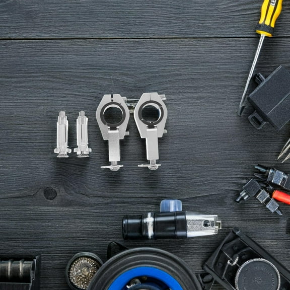 OFFIGAM Motorcycle Bracket Clamp 2-Pack Metal for Dirt Bike ATV Off-Road Vehicle Accessories